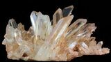 Wide Tangerine Quartz Crystal Cluster - Madagascar #58826-2